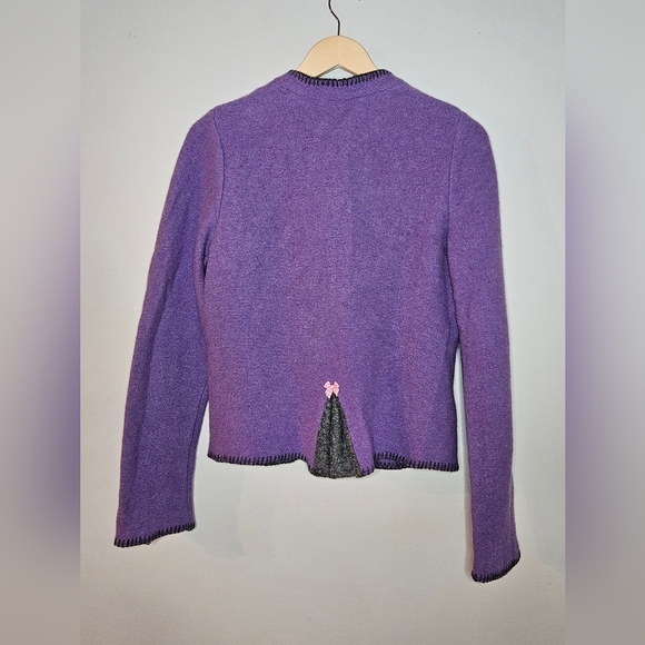 Purple cardigan wool Giesswein - Picture 10 of 12